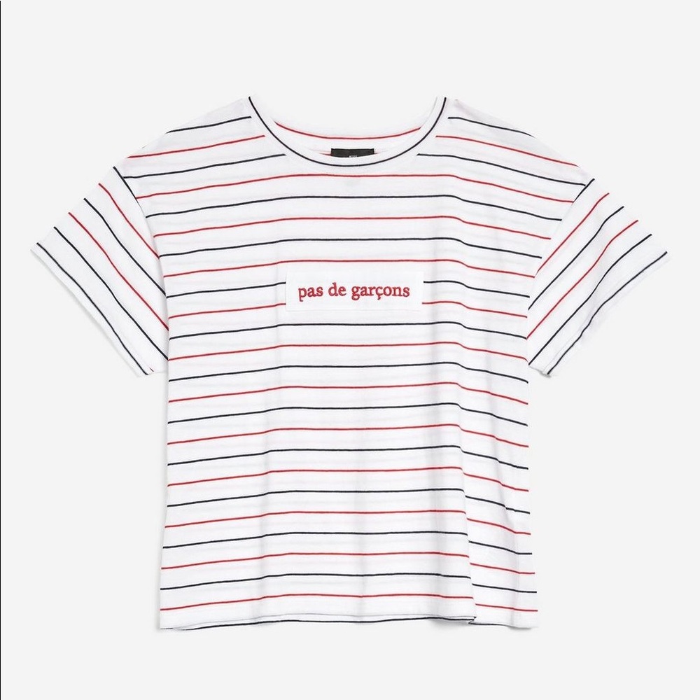 pas de garçon t shirt topshop